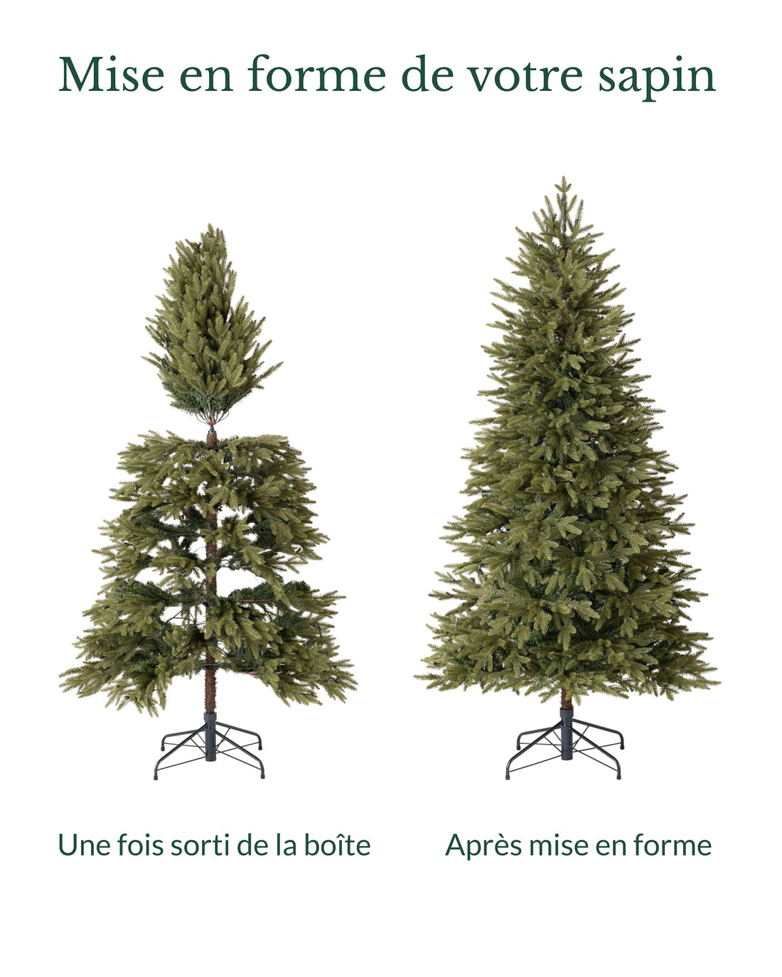 Sapins de Noël artificiels Silverado minces 183 cm
