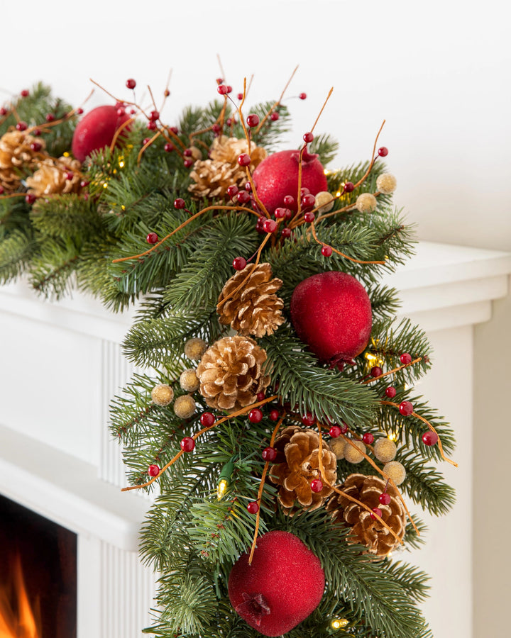 Compositions végétales en épinette blanche du Vermont, rouge et or